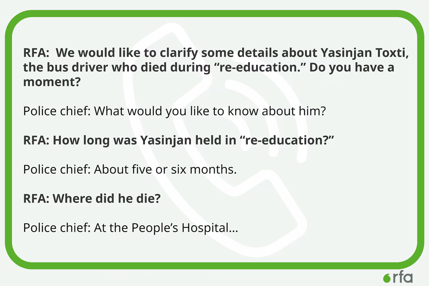 China Concealed Cause of Detained Uyghur Father’s Death